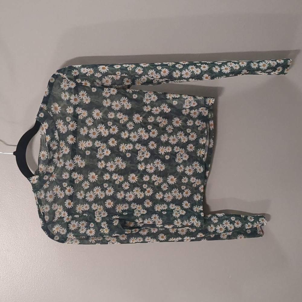Mesh floral top